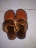 范米尼 头层牛皮棉拖鞋 加宽大码真皮拖鞋居家室内家居鞋老人保暖加厚软底防滑秋冬季男女情侣 601:咖啡 25适合35-36码 实拍图