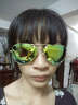 砾石情侣偏光太阳镜 圆框炫彩时尚墨镜 细腿男女蛤蟆眼镜 可定制近视眼镜 金框黄绿炫彩（偏光） 实拍图