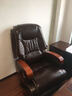 纽麦 老板椅 真皮电脑椅 按摩可躺皮质办公座椅子家用书房 总裁大班椅 精选牛皮+搁脚(颜色备注) 实拍图