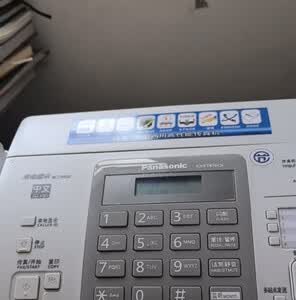 顺丰多地全新松下中文显示普通A4纸传真电话复印一体传真机 冰川白色 升级版A4纸