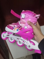 迪士尼Disney轮滑鞋儿童溜冰鞋八轮全闪轮滑冰鞋套装使用良心测评分享,网友点评