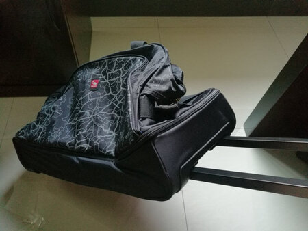 卖家发货很快，京东物流自然也是一如既往的快捷，包包不错，拉链结石，适合3天左右的短途游，空间够用，而且轻便，可提可拉很方便。