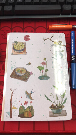 产品质感：封皮很好看
尺寸大小：大小合适
厚薄程度：很精致的小本，纸质不错，摸着很平顺
产品设计：很有感觉，隔几页有个插画
其他特色：有活动还挺值的，价钱也可以接受。双十一影响，物流不太准时，但也可以理解。