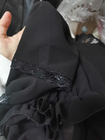 非常喜欢这件衣服，料子好好^ ^非常的淑女，很适合，很喜欢