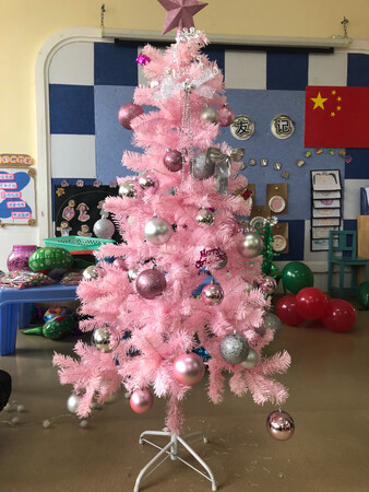 梦幻一样的圣诞树，颜色很好看，配件很多、质量也不错，与幼儿园小孩子一起装扮，非常漂亮！孩子们兴奋不已，真心觉得不错?推荐！快递很快，态度也很好，点赞?