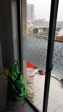 这个窗花效果不错，买回来就贴上了，自带粘性，不知道大家都是怎么贴的，我是用洗衣粉水擦拭玻璃后再贴的，贴后容易调整皱褶地方，再挤出水泡就平整了，打折促销买的，性价比很高，也是京东自营品质，好评！