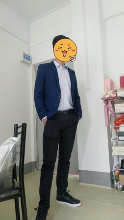 男朋友穿起来帅帅哒，选了XL码让老板帮改成3XL码老板给忘记了，最后自己换了了2XL码刚好合适