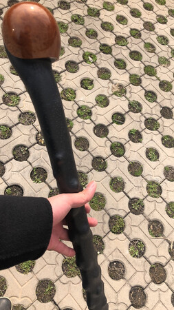 第一次买这类的产品，仔细看有些粗燥，不过拿着抽了几下树，棍子没啥变化，应该还不错吧？