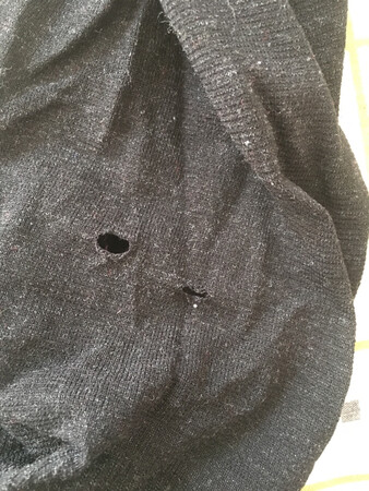 买来送家人一条，自己留了一 条，一直没穿，前天要出去才穿的，真的就穿了两天，就这样了……上衣还没问题，穿着也好看，只是裤子的质量……两天就坏了……