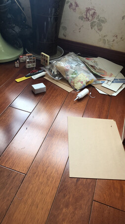 零件全是纸板和布类材料。不值两百六十八这个价格。做工粗糙，没有零件清单。不知道是否少零件，等全部拼装到结尾后再补充评价