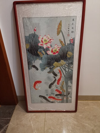 东西已收到，总体还是不错的。远看大气。细看哈哈哈。希望可以画的在细致点。