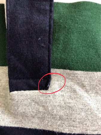 衣服门襟处破了个小洞，这样的衣服都能在京东平台上销售，太令人失望了。联系客服既然说是薄利多销。