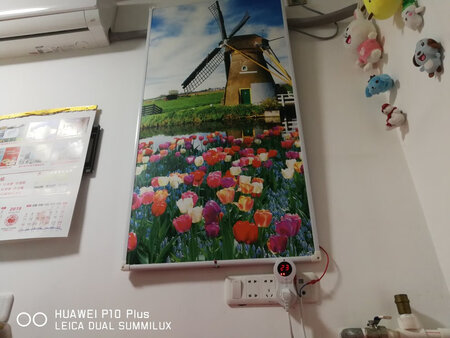 外观设计：不错
取暖效果：不错
静音效果：不错
安全设计：不错
其他特色：家里面积小特意买了一个竖版的，挂的时候自己改装了一下，取暖效果很好，甲醛检测正常?