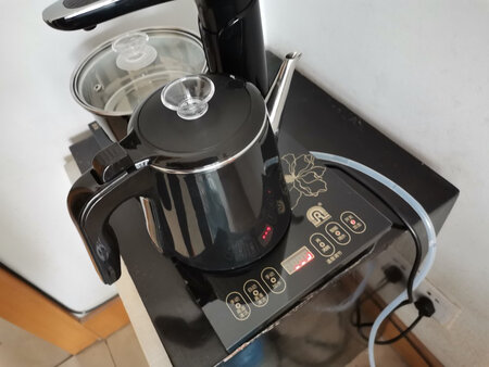 水壶的样子大方时尚，使用方便，买了两套，一套自用，一套送人，很有面子啊。头一天晚上下单，第二天上午就到了，真是神速。