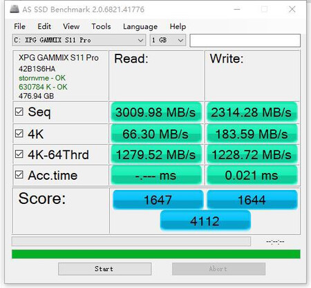 传输速度：真正NVMe1.3，测试了一下连续取为3000**，连续写入为2000**，比SATA高出不少
游戏效果：写入读取快
兼容属性：无问题，一次点亮和识别
其他特色：美观，带散热片，质量过硬，有威刚专用管理软件，好评。