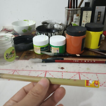 质量不好，笔杆弯