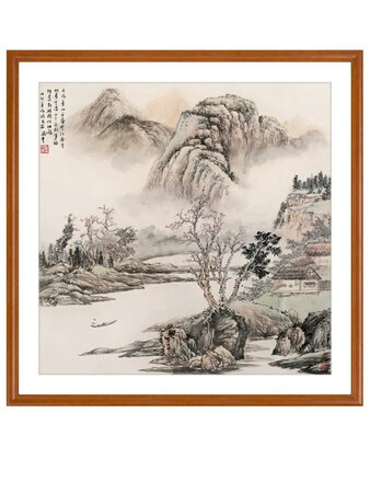 这幅工艺品画收到了，物美价廉，发货很快，客服周到。