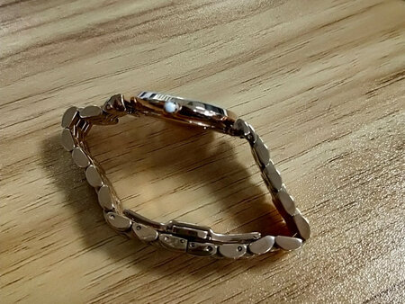 金色显肤白，看了网上好多鉴定的方法，自己鉴定是真的。表盘阳光底下呈贝母色，很好看，精准度也很高。