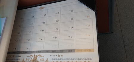 很大，很方便记录工作事项，就是不能替换内页