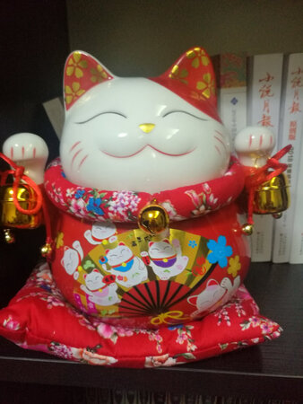 一直想买“招财猫储钱罐”，这次有活动，多买了几个
