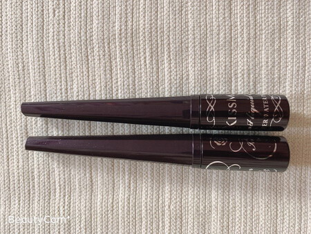 这款KISS ME的眼线笔是我无限回购的产品，它蕴含防护聚合物，防水效果特别好，无惧暴雨，各种场合都能长时间持妆，具有良好的抗揉搓性，不管何时何地都线条明晰，笔身易握，笔芯纤细，最主要是好大一管，比其他眼线笔耐用，强烈推荐这款产品！