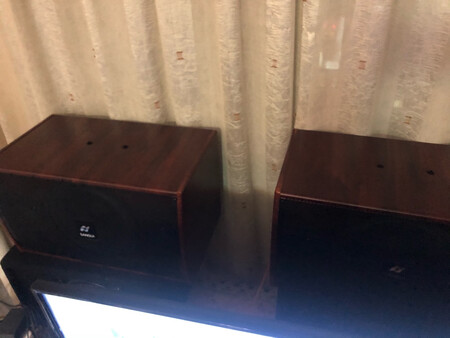 给父母买的家用ktv，看了一段时间也进行了对比，最终选择了这款。这种小众电子产品坦白说买起来倍感压力，相信很多消费者有同感，怕踩雷，也怕麻烦。非专业人士，声音效果之类的没有对应产品比较，只能说下主观感觉，目前一切还好。店家服务很好，发货送货很快，安装出现了一些问题，店家积极出面解决，这点满意。对于非专业人士在家唱歌健身，此款产品符合预期。相信店家后继服务会保持优秀，也期待下最好不需要有什么事麻烦售后了。