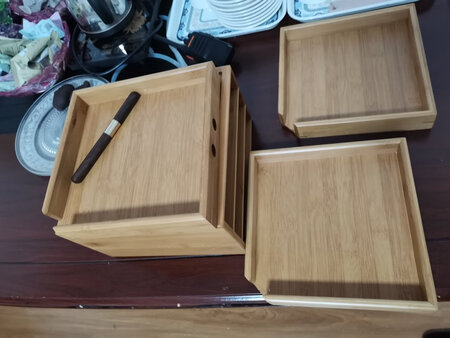 货已收到，普洱茶盒外观手工都很好，摆放茶饼，茶具空间够用，很满意，赞，赞，赞