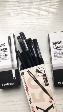 笔很好用，下水利，笔尖清晰，孩子已用了4盒