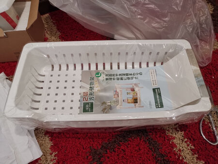 放在水池旁放放零碎的小东西非常好！