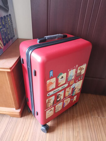 好喜欢啊！之前去5 6天的旅游都是要拿家人的行李箱去，现在去得多了也不好意思年年借，在旅游前4天才开始看，看了很多，一开始是打算买铝框的，觉得应该是厚实一点吧，而且现在也比较流行，后来看得多了，感觉铝框的应该是比较重的，而且款式好的也很贵，经过层层筛选最后选择了这个！超喜欢！轻，滑溜，静，好看，特别。再也不用苦苦找箱子了！