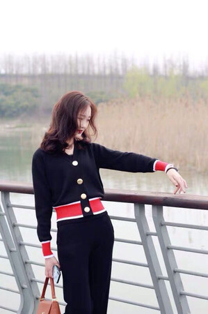 非常好看的针织套装，穿上特别舒服好看，超喜欢