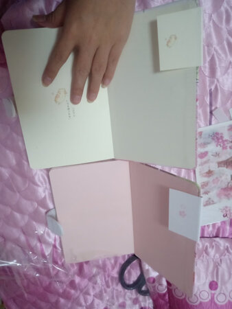送了尺子，胶带，在他家买了两本，本来非常担心，彩页会一模一样，结果打开惊喜了，以后有需要还在你家买，超级棒，笔芯
