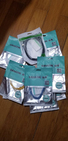 山泽(SAMZHE)超六类网线细线CAT6A类无氧铜 千兆高速成品连接线 家用电脑宽带网络跳线 0.5米白色SZB-3005