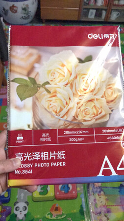 纸张品质：还没使用，看起来不错
纸张厚度：看起来还可以
打印效果：未知