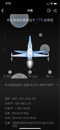 用了一个月，来评价一下，速度高的是在一间屋内，速度衰减的是穿墙的，安装还好，看动手能力。飞鱼星我还是很信任的，从13年到现在，最早的现在还在用。这个我装了一下午，重新卡线，200平四室，隔断墙很多，基本上完成了全覆盖，网速尚可，邻居信号干扰居多