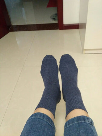 袜子收到了，和想象的一样，穿上很舒服，但不知是不是纯棉？