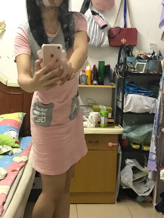 很舒服很修身的家居睡衣，有口袋特别方便～
