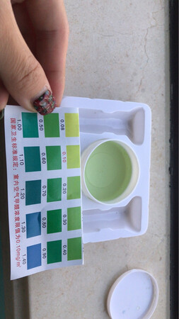 多乐士刚刷完的墙测试甲醛