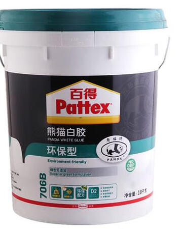 汉高百得，德国汉高旗下的专业的民用粘合剂品牌。快递包装：完美，没有任何破损；送货速度：很快，当天下单，隔天到货；配送员服务：很好，送货上楼。
购买初衷：本来想找一款环保A+的白胶，满市场也没找到，看了一下百得的环保参数，感觉还算放心，只是价格贵了点。
使用心得：白胶买来刮大白用，多少有点大才小用了。胶桶打开酸味还是很明显的，但是大白干燥后一点味道也没有了，这点和某些打开有芳香气味的白胶是不同的。胶水很粘稠，一桶百得可以兑水18公斤*6桶，这个浓度完全满足刮大白的石膏粘度，这也是很满意的一点，一桶百得抵得上三桶普通白胶的浓度用量，这么一算，成本相对低了不少。大白批刮干燥后，强度很高。总之，很满意的一次购物。
