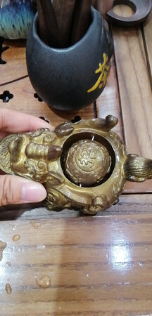 不错，变成金色好看，今天一摆上感觉生意都变好了(●°u°●)? 」