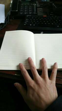 产品质感：做工很好，封皮很柔。
尺寸大小：原以为挺大的本子，但收到后原来不大挺好，带着方便。