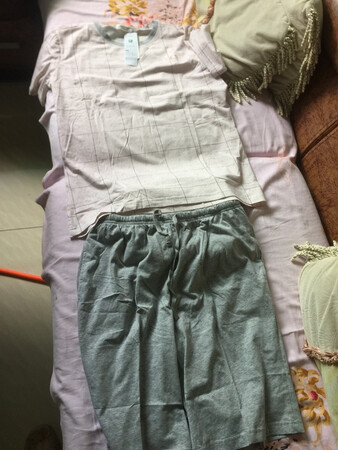 衣服洗了，希望穿着很凉快