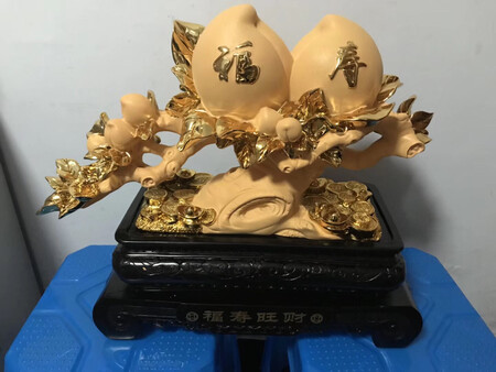 孩子送给他爷爷的生日礼物，祝老人家永远平安、健康、幸福、快乐！寿比南山、福如东海！