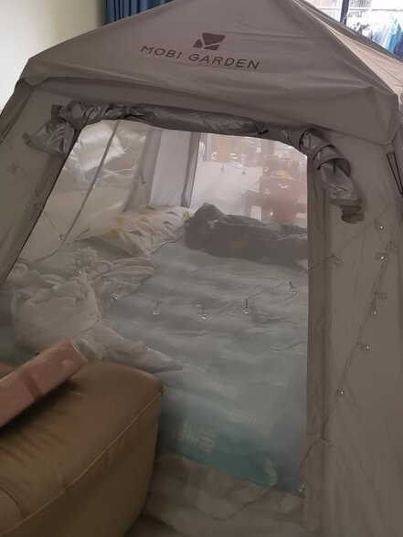 牧高笛（MOBIGARDEN）充气床 户外露营内置充气泵野营加厚气垫云眠 NX22663012 和风沙 晒单实拍图