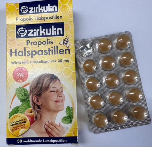 哲库林（Zirkulin）无糖蜂胶润喉糖 德国进口护嗓喉宝 薄荷味糖果含片 30粒*3盒 晒单实拍图