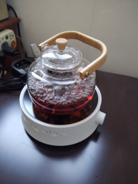 泥也煮茶壶电陶炉煮茶器烧水壶泡茶具茶炉套装可加热家用围炉一体机 晒单实拍图