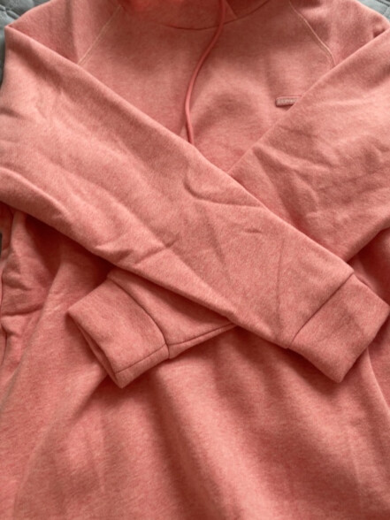 MM麦檬春秋新款时尚粉丝常规款连帽卫衣女薄款599A107191 粉色 S 晒单实拍图