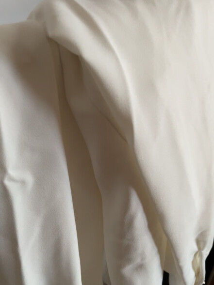伊芙丽（eifini） 白衬衣女秋季新款雪纺衫甜系方领上衣内搭雪纺衬衫 本白色 155/80A/S 晒单实拍图