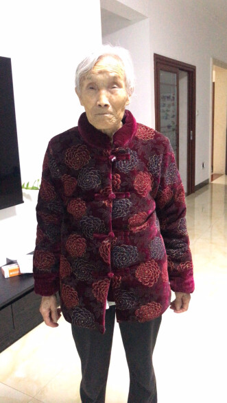 南极人（Nanjiren）老年人冬装女外套奶奶装棉袄加绒60岁70妈妈棉衣老太太冬天衣服80 红色 【配裤子】 XL【建议90-105斤】 晒单实拍图