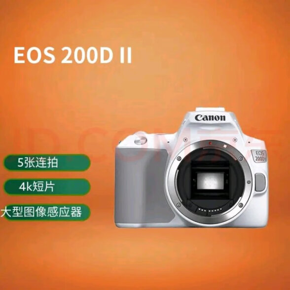 佳能（Canon） EOS 200D II 迷你入门单反高清vlog照相机视频直播相机 200D II 白色 单机身 晒单实拍图
